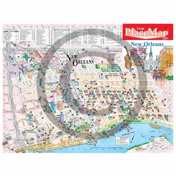 Printable Walking Map Of New Orleans Printable Maps - Map