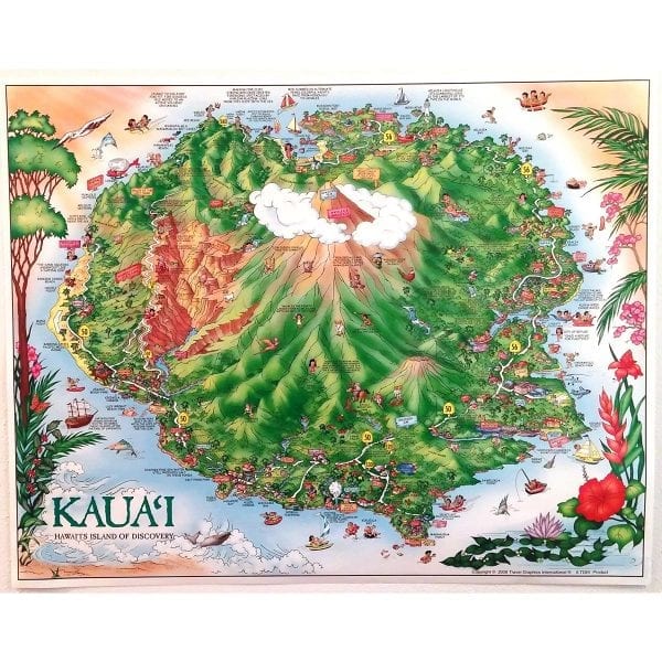 Kauai poster, suitable for framing