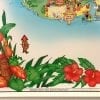 The Detailed illustrations around the border of the Oahu Illustrated Poster